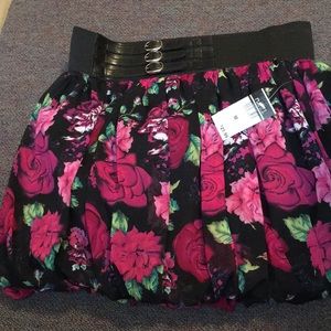 NWT belted mini skirt
